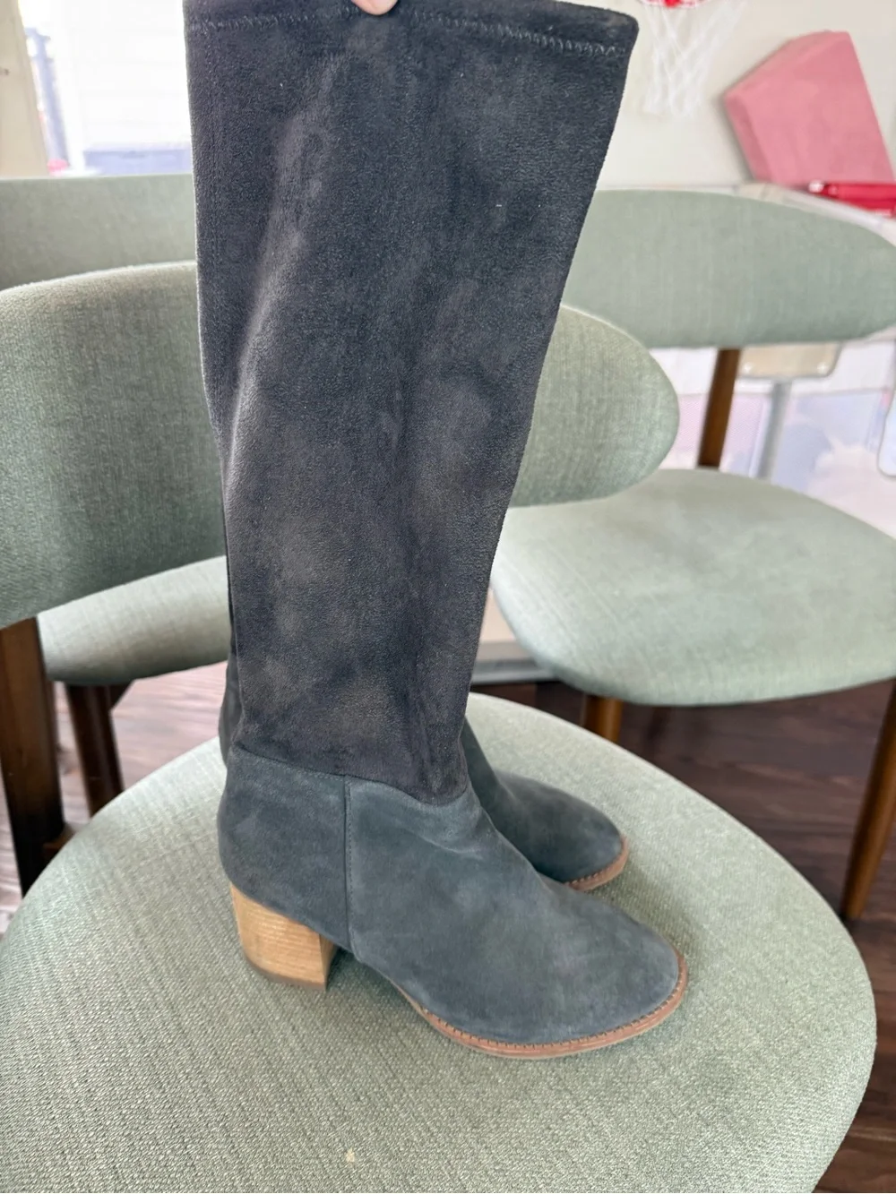 Blondo Nada Waterproof Suede Boot Gray